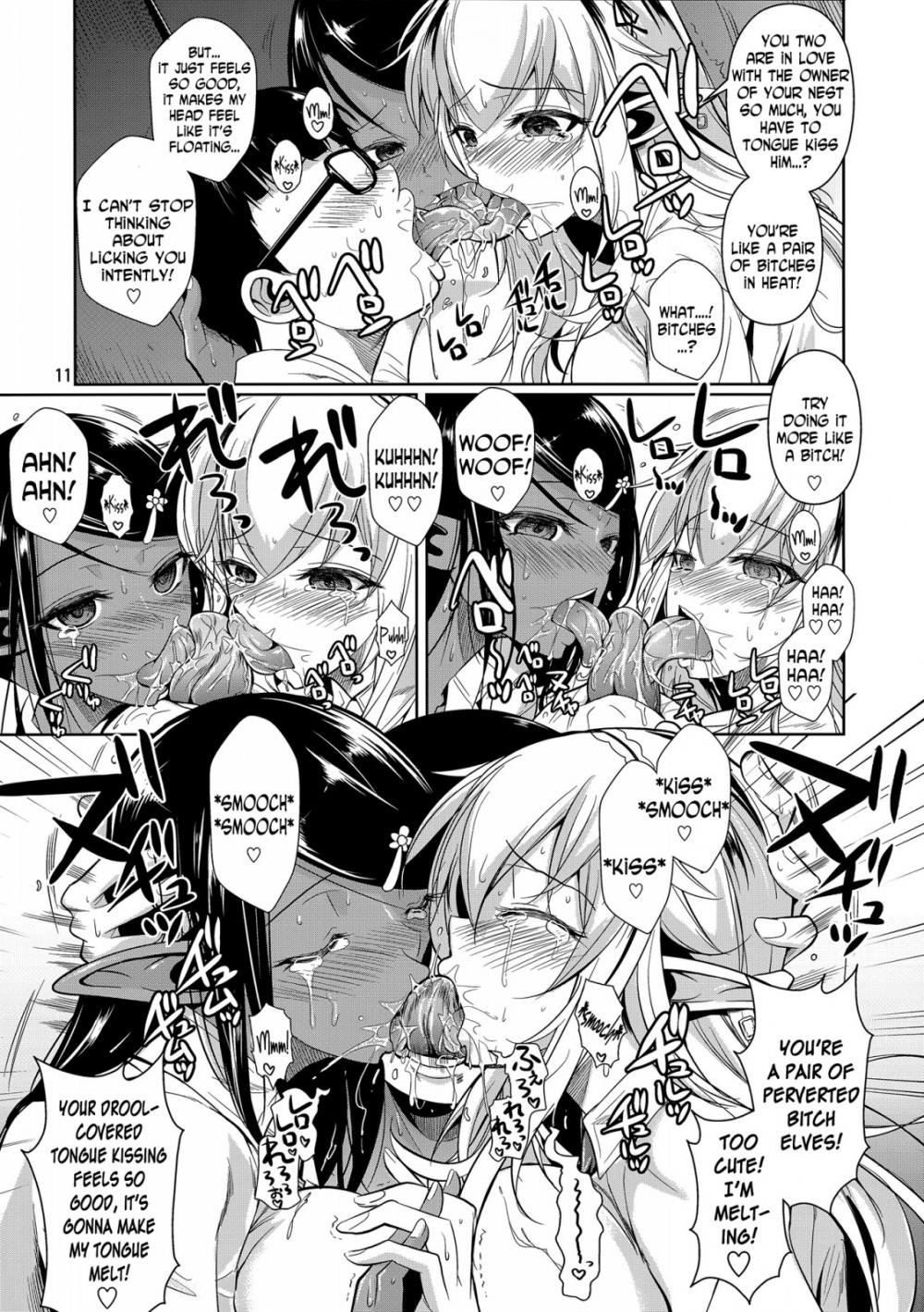 Hentai Manga Comic-High Elf x High School White x Black-Read-12